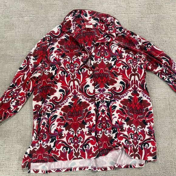 Soma Cool Nights Pajama Set with Notched Collar Top - Picture 3 of 7